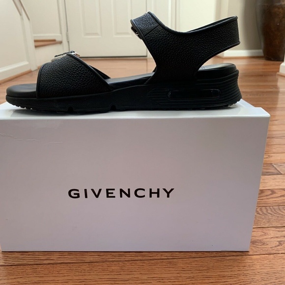 Givenchy Stingray Podium Black Leather Sandals 42 main image 6